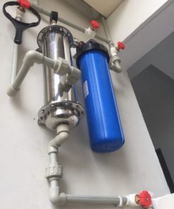 Bộ lọc tổng UF Inox + Lọc Thô nhỏ gọn cho chung cư